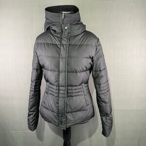 Bomboogie Coat Women’s 4 Down Filled Winter Jacket Minimalist Midi Cozy Black